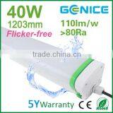 Linear Led Tri-proof Luminaires 40w 120cm Flicker Free Led Tri-proof Lights Warehouse Used Linear Lights