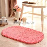 Microfiber chenille pink bathroom mat travellers washable rugs