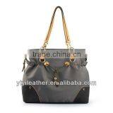 2117- Wholesale Utility Fashion Nylon Big Grey Tote Bag thumbnail-1