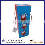 Christmas Decorative 1 Bottle Cardboard Wine Packaging Box