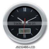 Quality Analog & Digital Dual Indicator Wall Clock With Calendar