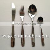 Plain handle Stainless Steel Cutlery set for Euro market