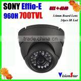 Security Dome Camera 24pcs ir Leds Sony Effio-E 700TVL 3.6mm Board Lens OSD Menu Indoor Camera thumbnail-1