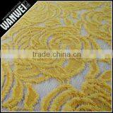 Light Orange Voile Pressure Yarn Discount Promotion Antigue Fabric for Wedding Dress Hollow Worsted Nylon Spandex Cotton Lace thumbnail-4