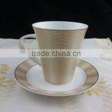 350ml Gloden Color Mug Cup and Saucer thumbnail-4