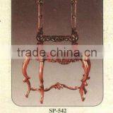 Heavy Carved Wall Table and Shell Pediment Mirror Mahogany Indoor Furniture. thumbnail-1