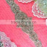 Bridal Beaded Rhinestone Appliques to Sew for Wedding Dresses and Iron on Rhinestones Appliques Wholesale thumbnail-5