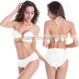 Women Petal Form Bikini Push-up Padded Wireless Swimsuit Two Pieces Bathing Suit thumbnail-3