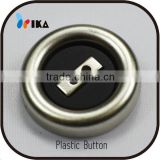 2 hole plating plastic button for shirts