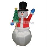 family christmas decoration inflatable snowman and christmas tree
