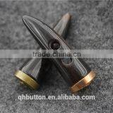 HOT SALE CAFE RESIN HORN BUTTON SPECIAL METAL BOTTOM