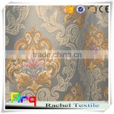 high standard silk look soft 280" beding matching curtain fabrics-blue color- classic design