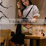 Unique Green Peacock Pattern Ladies Nylon Messenger Bag thumbnail-6