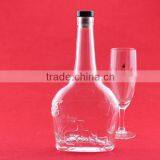 New Design Hot Sale Long Neck Rum Bottles Brandy 750ml Bottles Ennessynedd Bottles