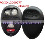 top sale for buick 3+1 Button remote key with FCCID L2C0007T-315mhz