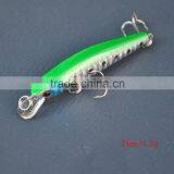 4Pcs 74mm/4.5g Minow Fishing Lure Hard Bait With Hooks Metal Ball Tackle thumbnail-6