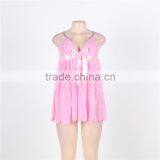 New Arrival Pink Color Sleeveless Open Girls Sexy Babydoll Women Sexy Lingerie thumbnail-4