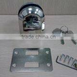 Good Quality Stainless Steel Door Lock With 3 Brass Keys for Glass Door thumbnail-1