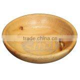 Dining Eco Friendly FSC Food Grade Decoration Craft Wooden Bowl thumbnail-2