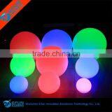D15cm-D80cm Waterproof Rechargeable Rgb Color Changing Illuminated Large Outdoor Spheres