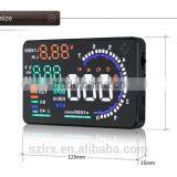 5" Large Screen Auto Car HUD Head Up Display KM/h & MPH Overspeed Warning Windshield Project Alarm System OBD2 OBD 2 Interface thumbnail-2