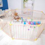8 Panels New Wooden Folding Baby Playpen New Design thumbnail-3