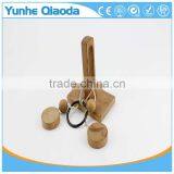 String Puzzle on Wood Base Classical Wooden Puzzle Set Solution Rope Central Brain Teaser for Adults Game thumbnail-4