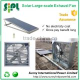 Solar reverse air exhaust fan in large size solar industrial ventilation fan