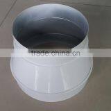 Best Price 6 x 4 Inch Heavy Duty Galvanized Steel Round Air Duct Reducer Connector for Indoor Grow Greenhouse Ventilation System thumbnail-2