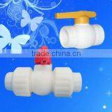 Water Supply Plastic Injection, Pipe Fitting , Ppr Double Union Ball Valves for Cold Water thumbnail-2