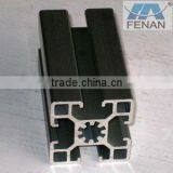 Aluminum Black Powder Coated Extrusion Profile for Industry Console,work Table