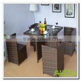 Audu Waterproof Dining Set Brown Mainstays Furniture thumbnail-1