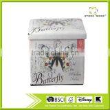 Modern Furniture Square Cube Footstool / Ottoman thumbnail-2