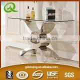 F286 Tempered Glass Modern Console Table thumbnail-3