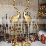 Casting Bronze Crane Sculpture 1m High 1.2meters High Customized Bronze Sculpture thumbnail-1