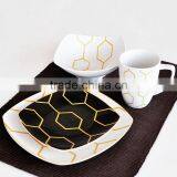 16pcs Porcelain Dinner Set With Gold Line,porcelain Dinnerware Set With Gold Lines,ceramic Gold Line Dinner Set thumbnail-4