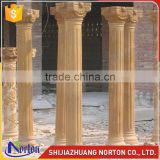 trade assurance architectural decorative yellow marble indoor decorative columns NTMF-C232S