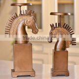 Wholesale Retro Resin Horse Head Candle Holders for Wedding thumbnail-2