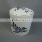 Wholesale ceramic funeral urn with flower