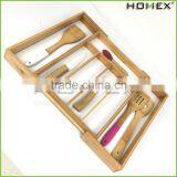 Bamboo Cabinet Drawer Inserts-kitchen Cutlery Tray Homex-BSCI thumbnail-1