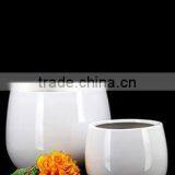 Glossy Polystone Planter, Durable Fiberstone Outdoor Pots thumbnail-1