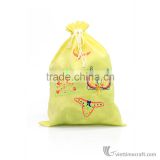 Handmade Embroidery Silk Underwear Storage Bag, Lingerie Drawstring Bag thumbnail-5