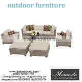 MMD015 Outdoor Patio Furniture Sectional Sofa Set PE Wicker Rattan Couch 5PCS New thumbnail-1