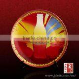 New Year Gift High Quality Handpainted Ceramic Logo Plates for Coca Cola Souvenir thumbnail-1
