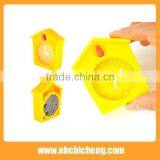 House Shape Silicone Alarm Clock, Colorful Mini Clock, Silicone Table Clock thumbnail-3