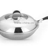 Tri-Layer Non-stick Steel Wok,casserole,chefpan thumbnail-1