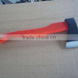 Russian Type Axe With Red Wood Handle