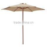 High Quality 210g/m2 Fabric One Long Pole Outdoor Patio Table Wooden Umbrella thumbnail-5
