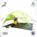Two Door Fiberglass Poles Polyester Fabric Camping Tent for Family thumbnail-5