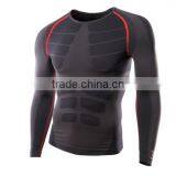 2016 Men Running Cycling Tight Sportswear Long Sleeve Breathable Quick-Dry Basketball Jersey Compression Shirt thumbnail-4